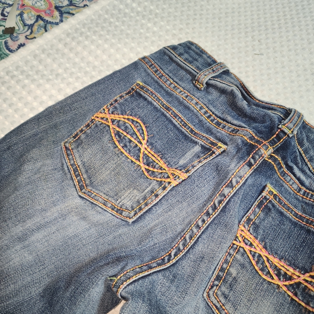 COWGIRL TUFF EUC WOMENS SZ 27 X 33 S109 DENIM BLUE JEANS PANTS - Picture 10 of 10